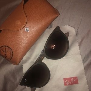 Ray-ban Erika sunglasses; tortoise/gunmetal frame